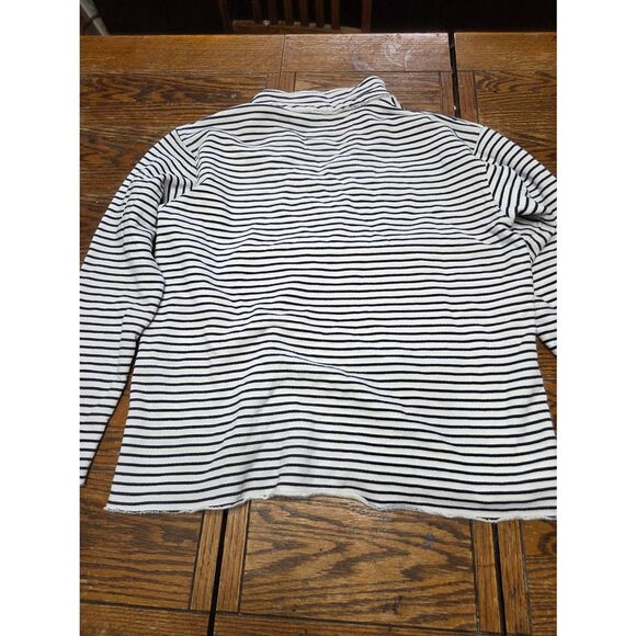 Frank & Eileen Patrick Popover Henley in White & British Royal Navy Triple Fleec - Picture 5 of 6